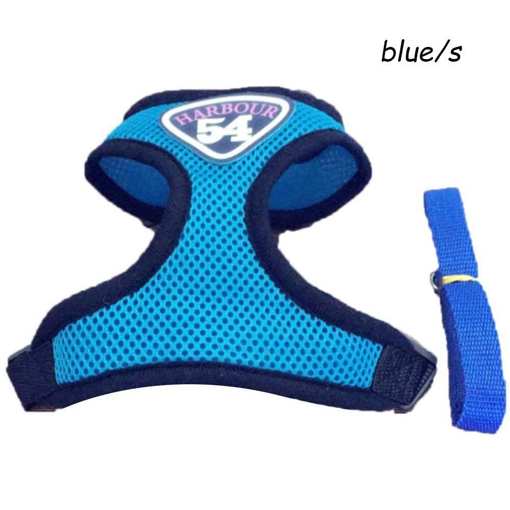 

Nylon Dog Cat Pet Products Soft Mesh Harness Leads Leash Cat Collar Dog Supplies Dog Vest S