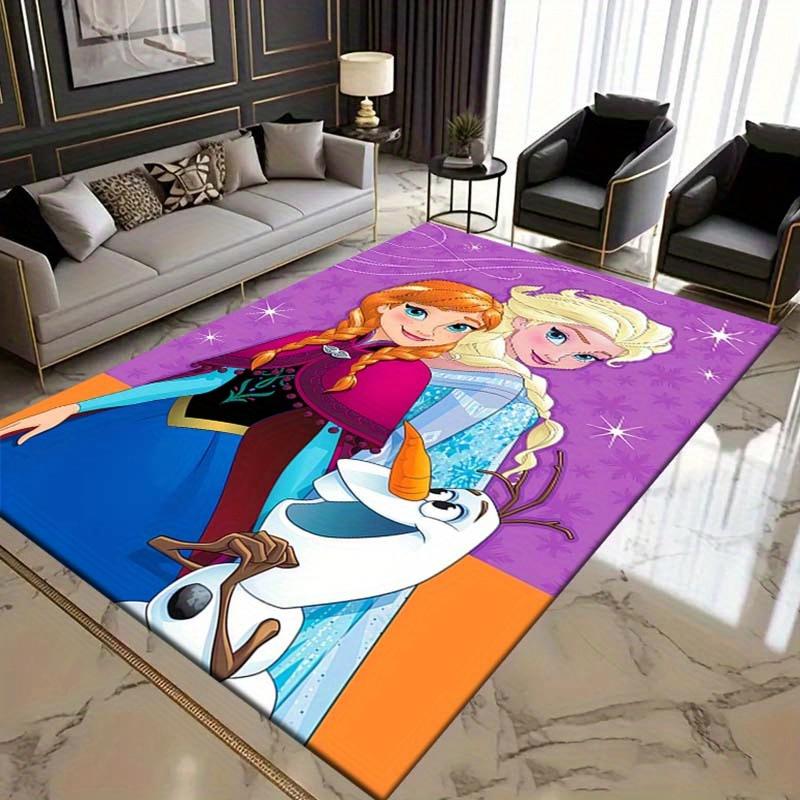 

1pc Anna and Elsa Themed Area Rug, Non-Slip Door Mat for Home Entrance, Bedroom, Bathroom, Anti-Slip Floor Mat 60cm by 90cm