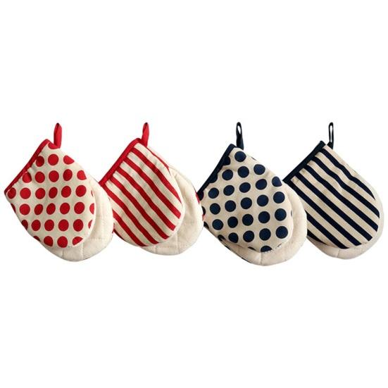 1Pc Thick Cotton Oven Glove Heat Resistant Mitt for Microwave Baking Non-Slip Kitchen Glove