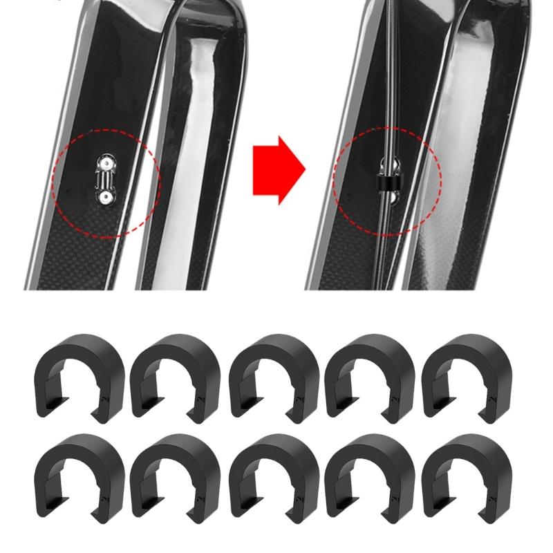 Mountain Bike Brake Line Clip Housing Line Tubing Buckles Tube Clip for Efficient Cycling Experiences