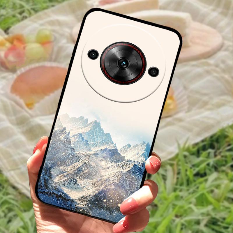 For ZTE Nubia Focus 5G Case Cover For Nubia Focus 5G Silicone Soft Marble Black Bumper Coque for ZTE Nubia Focus 5G Protective