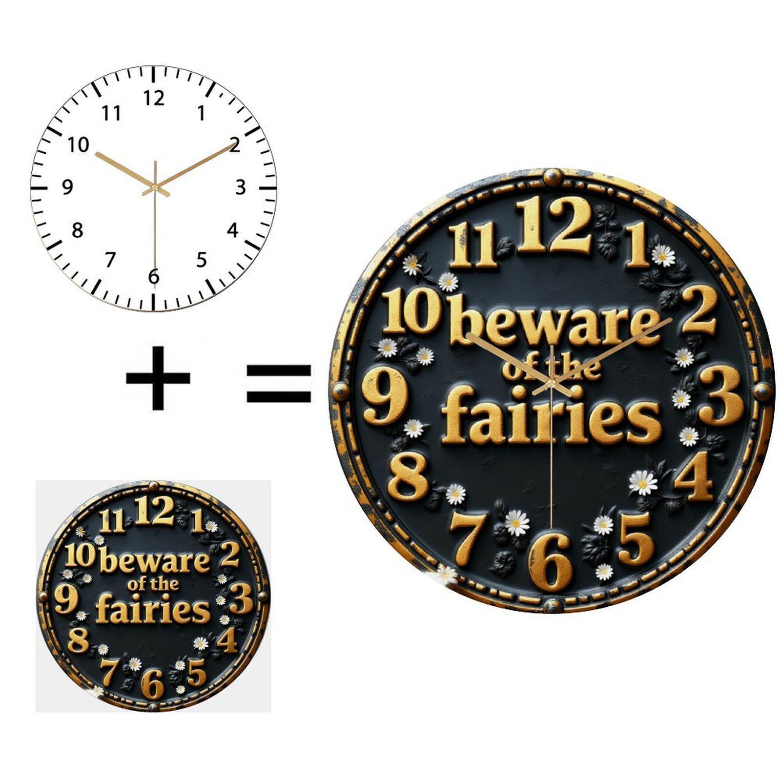 30x30cm Round Glass Wall Clock Born from a Philosophy of Design Excellence (White,12 in(30.48cm)) белый