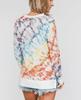 Autumn Plus Size Women's Tie-Dye Gradient Round Neck Long Sleeve Hoodie