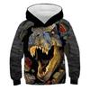2025 Jungen Mädchen Dinosaurier Hoodies Cartoon Tier Cool Sweatshirts Herbst Kinder Jurassic World Kleidung Heiß verkaufende Shirts Tops 4-14 Jahre alt
