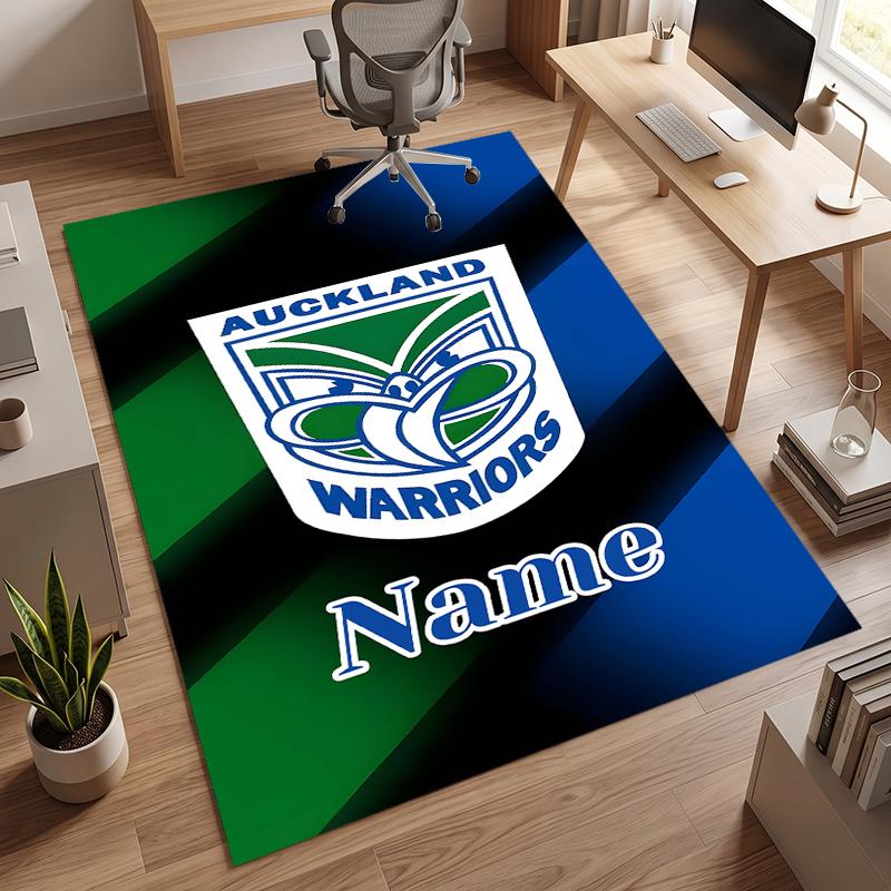 New Zealand Warriors (5) Personalisierter Name Büro Teppich Stilvolle Dekoration für Wohnzimmer Schlafzimmer Küche