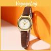Relógio Feminino Pequeno Gadi Vintage de Quartzo com Pulseira de Couro Sintético de Cobra Para Acessórios de Moda