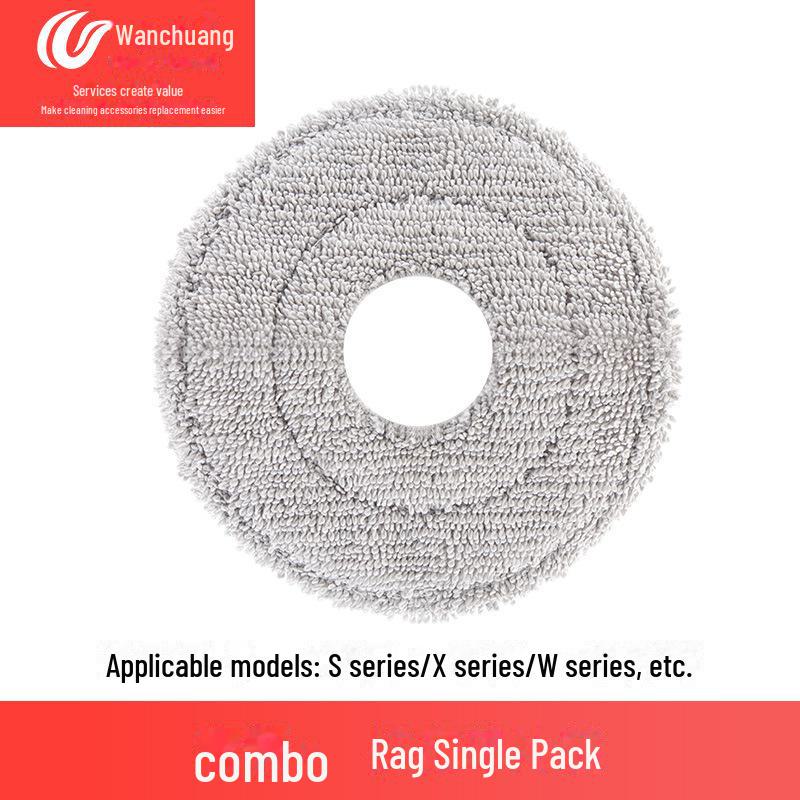 

Комплект совместимых деталей Wanchuang для Dreame X20Pro/X20Pro Plus: Резиновая щетка, боковая щетка, фильтр, пылесборник, тряпка, швабра, чистящая жидкость