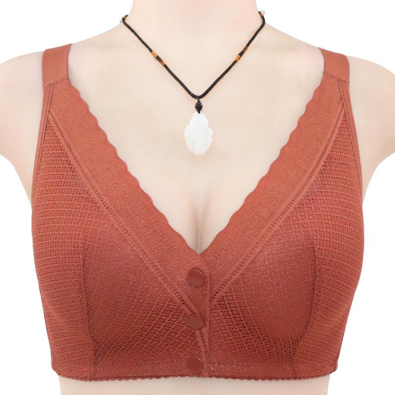 

Новое высококачественное кружевное нижнее белье с передней застежкой, женский формованный бюстгальтер без косточек большого размера с регулировкой 46/105