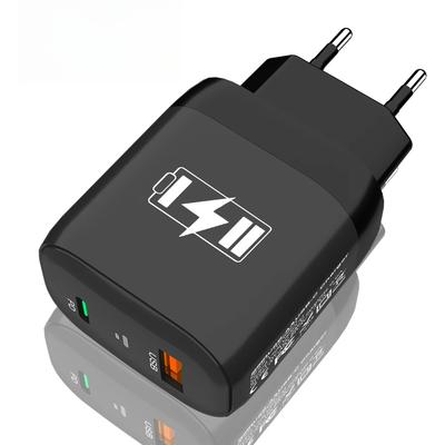 Adaptor de perete cu 2 porturi 2.4A USB PD Încărcător de călătorie Priză EU US pentru IPhone Xiaomi Samsung Huawei