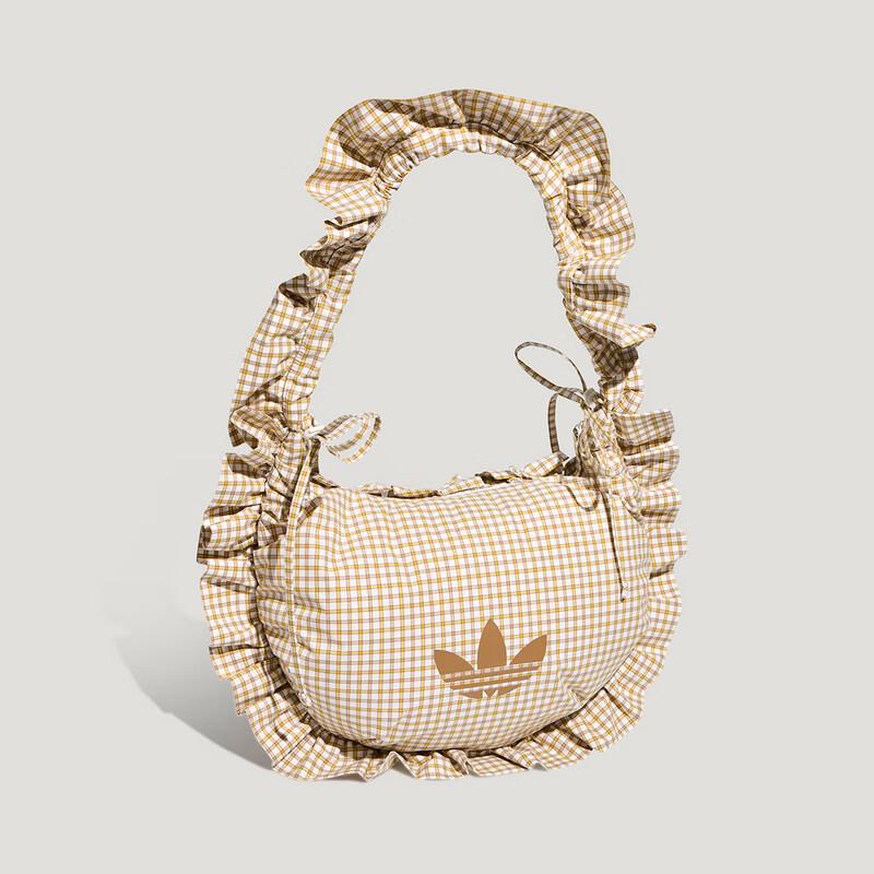 adidas Borsa a tracolla da donna a quadri con volant sulle spalle