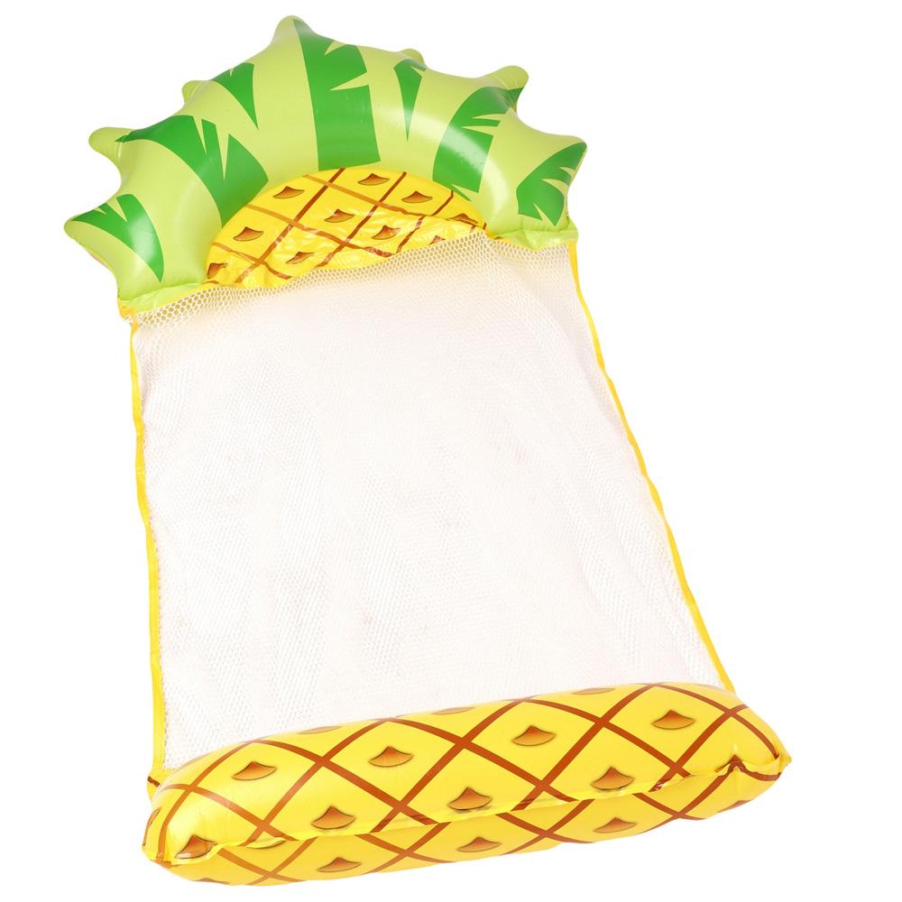 Inflatable Dual-Use Hammock Chair: Foldable Floating Lounge with Net and Backrest