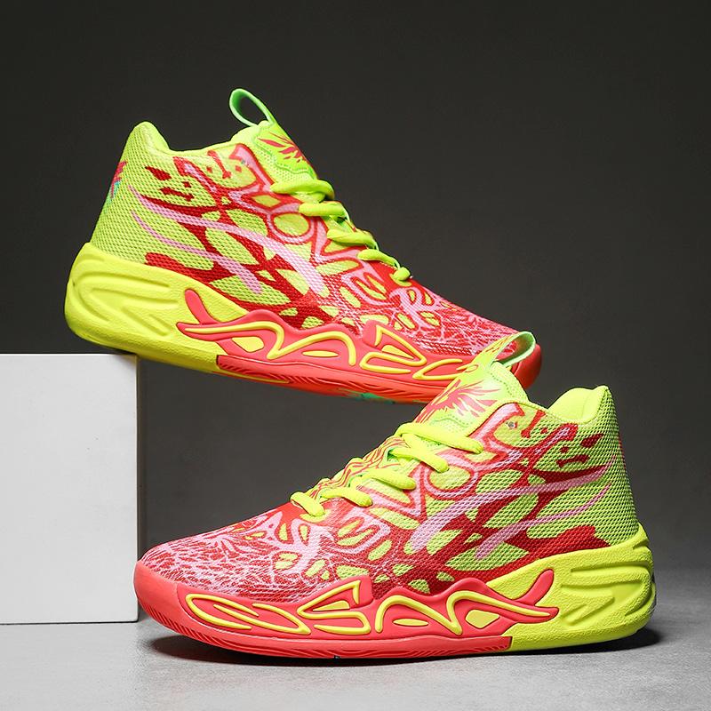 New Men Basketball Shoes Summer Fashion Thick Bottom Soft Sneakers Comfort Professional Run Shoes Shock Absorbent Training Shoes