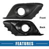 Front Left Right Side Fog Light Grille Cover No.BHN150C11A/BHN150C21A Bumper Fog Lamp Frame Grille Cover Cap Trim for Mazda 3 2014 2015 1 Pair