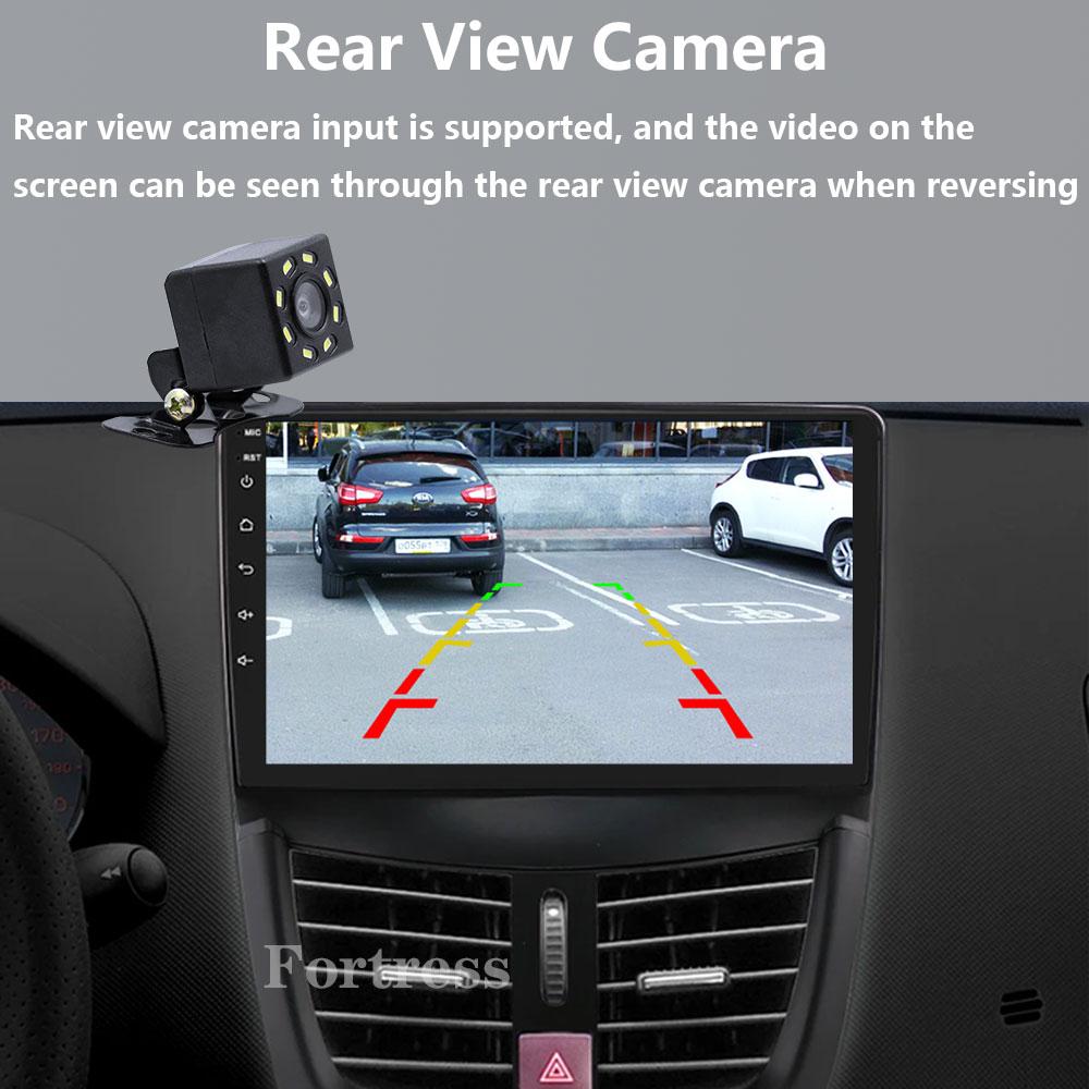 4G WiFi For Peugeot 207 207CC 206 Plus 2007-2013 Android Carplay 2 Din 9 Inch Radio GPS Navigation Multimedia Player Head Unit