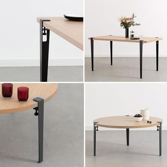 Tischbeine aus Metall Rutschfest Schwerlast Einstellbare Möbelbeine Universal Esszimmer Couchtisch Büro Computertisch Stützbeine Ersatz