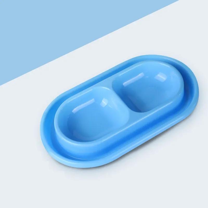 

Кормушка для домашних животных, двойные пластиковые миски для корма и воды от муравьев, кормушка для собак, кошек, щенков, автоматическая кормушка для собак, диспенсер для каратэ от муравьев синий