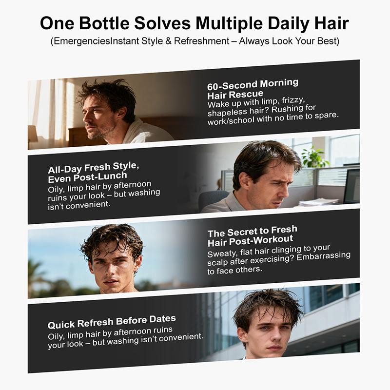 PURC 3 In 1 Hair Volumizing Styling Powder for Men Women Long-Lasting Volume Oil Control Nourish Hair Styling Product Hair Care