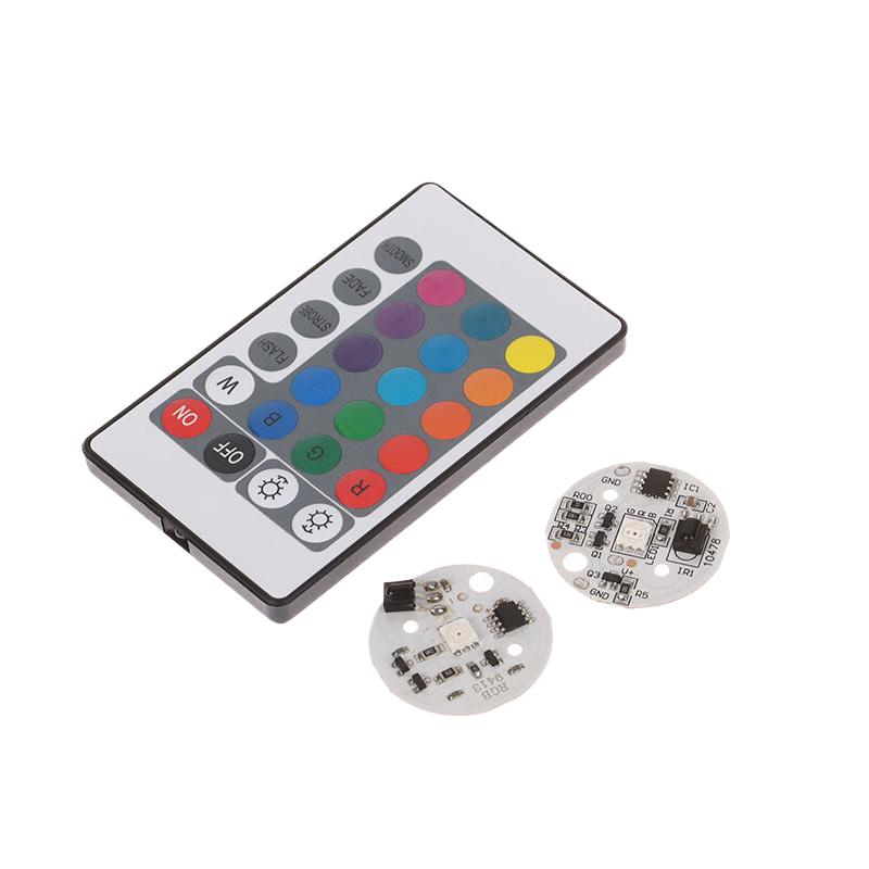 5V Niederspannung LED Farben Bunter Farbverlauf Runde Platine Lampe Licht Platine Quelle Mit Infrarot Fernbedienung LED Licht Perlen