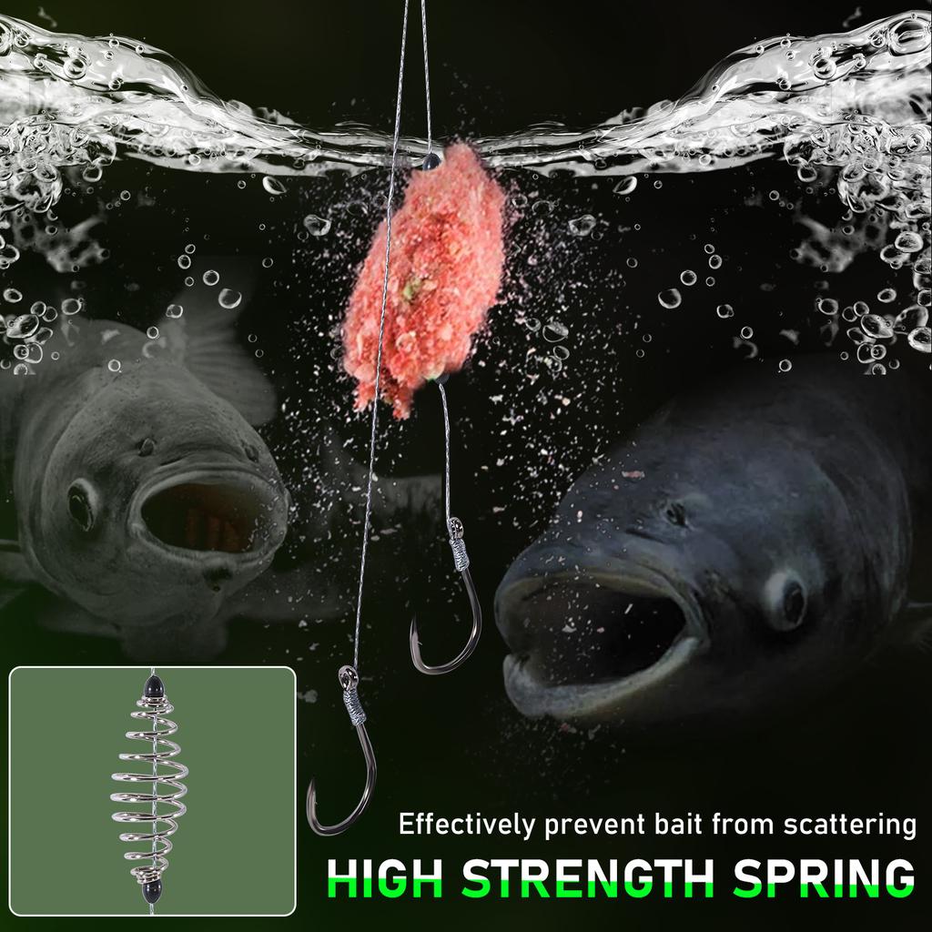 Bass Fishing Hooks Set 5pcs Durable Sharp Baitcasting Hooks for Angling And Tackle