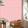 Rabbits Wallpaper Coral and White for Living Room and Bedroom 50x1000