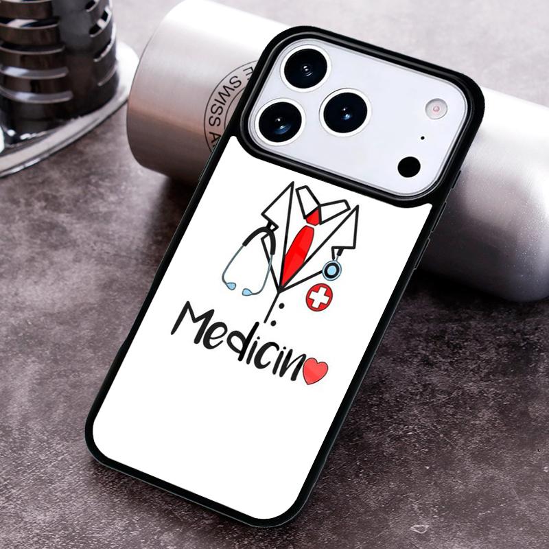 Cute Cartoon Medicine Nurse Doctor Phone Case For iPhone 17 16 15 14 13 12 11 Pro Max Plus 17Air Soft Silicone Cover