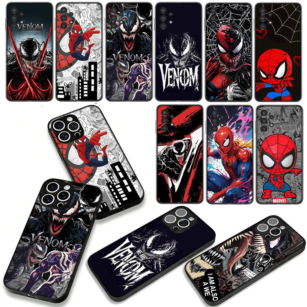 Spider Man Marvel Venom Spiderman Case for Motorola Moto G54 G05 G24 G45 G55 G75 G85 G15 G57 G86 Power Edge 50 30 Fusion neo Pro