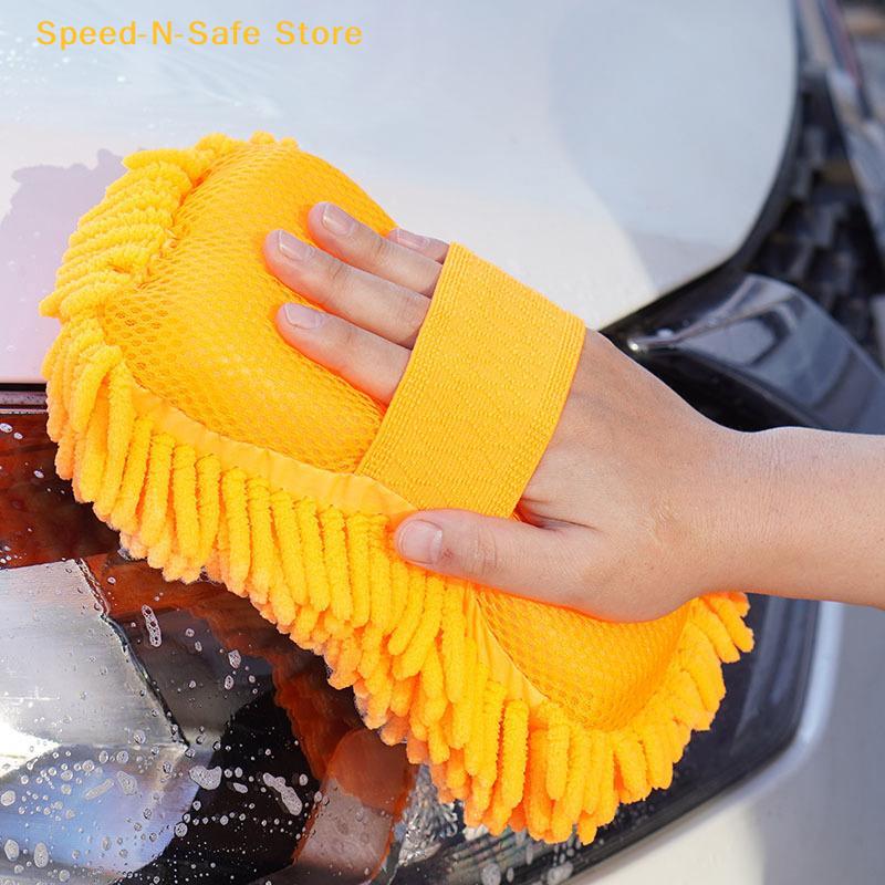 Mikrofaser-Autowaschschwamm, Reinigung von Autopflege-Detailbürsten, Waschhandtuch, Autohandschuhe, Styling-Zubehör