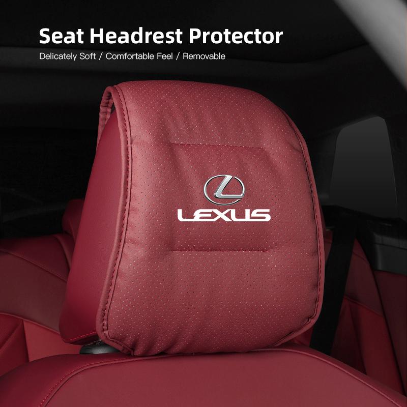 Leather Car Pillowcase Car Supplies Headrest Cover For Lexus RX330 IS250 Ct200h ES300h RX350 Anti Fouling Decoration Pillowcase NM2