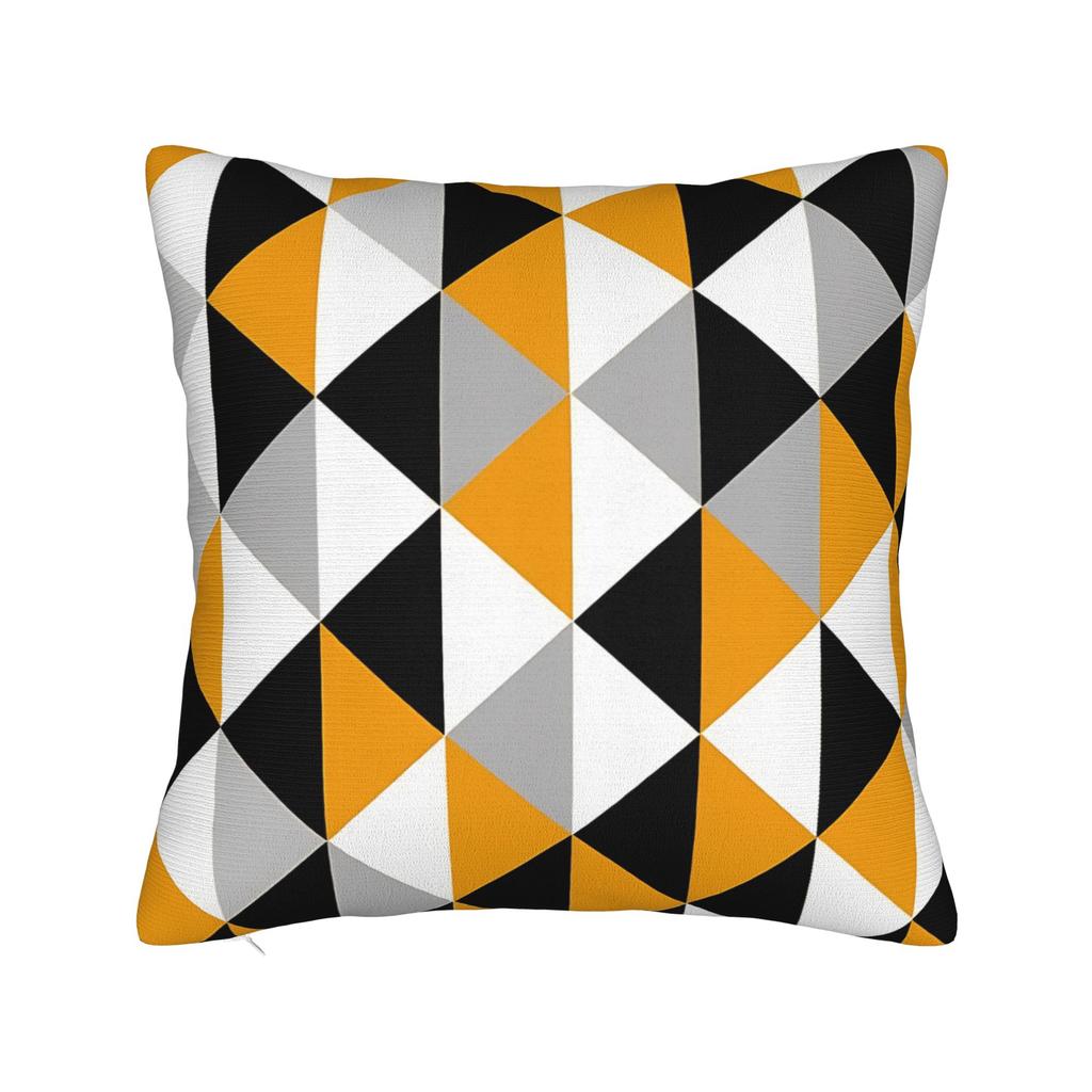 Pillow Cover Colorful Block Pattern Kawaii Pillow Case For Living Room Sofa Pillowcases
