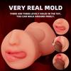 Männlicher Masturbator Silikon Realistische Vagina Mund Großer Arsch Künstliche Taschenmuschi Blowjob Spielzeug Für 18+ Erwachsene Männer Masturbation