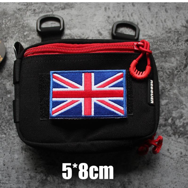 Vyšívaná vlajka Velcro náramek ruský americký německý Velcro britská morálka odznak nášivka odznak balíček nálepka