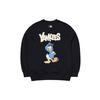 MLB X Disney Mlb X Disney Collaboration Sweatshirts Unisex Black Crew Neck Moderate Regular 3AMTD1114-50BKS
