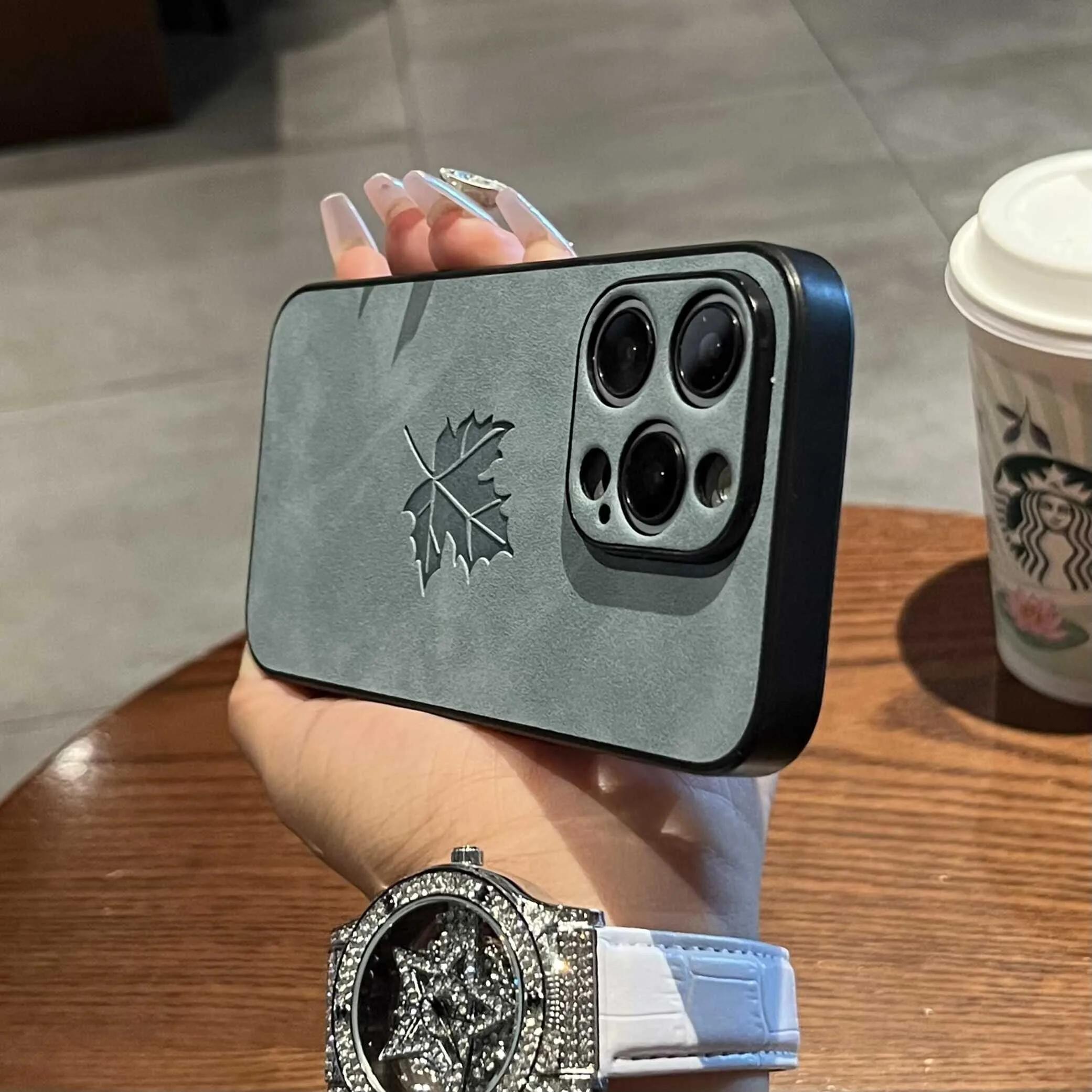 

Luxury Cortex Tree Leaf Matte Phone Case For For Iphone 17Air 16 11 12 13 14 15 Pro Max Plus X Xs Max XR Bumper Cases Back Cover For iPhone XS max