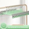 Stainless Steel Pants Hangers With Nonslip Clips For Home Storage And Laundry Organization