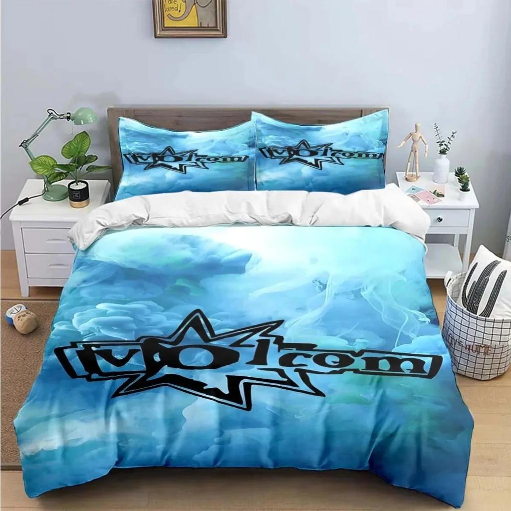 New V-VOLCOM 3D NEW Duvet Cover Pillowcase Bedding Set Adult Boy Girl Bedroom Decoration Children Single Double Large