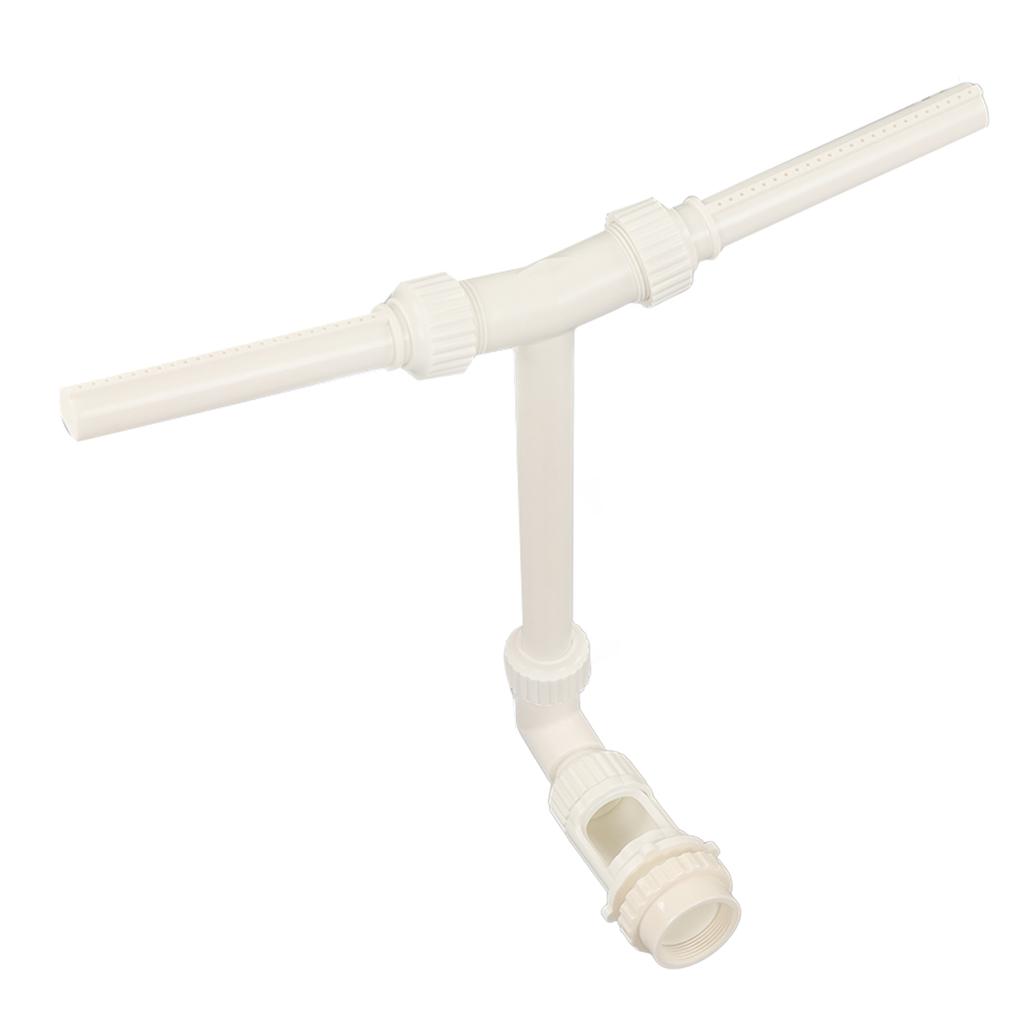 Pool Fountain Spray PVC Adjustable Dual Head Pond Accessories with Internal Screw Thread G1 1/2 To