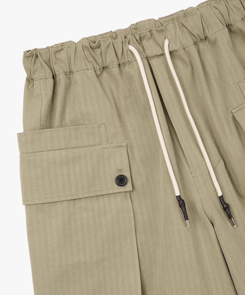 STUDIO TOMBOY [Men] Herringbone Cargo Shorts_Beige 9156231115