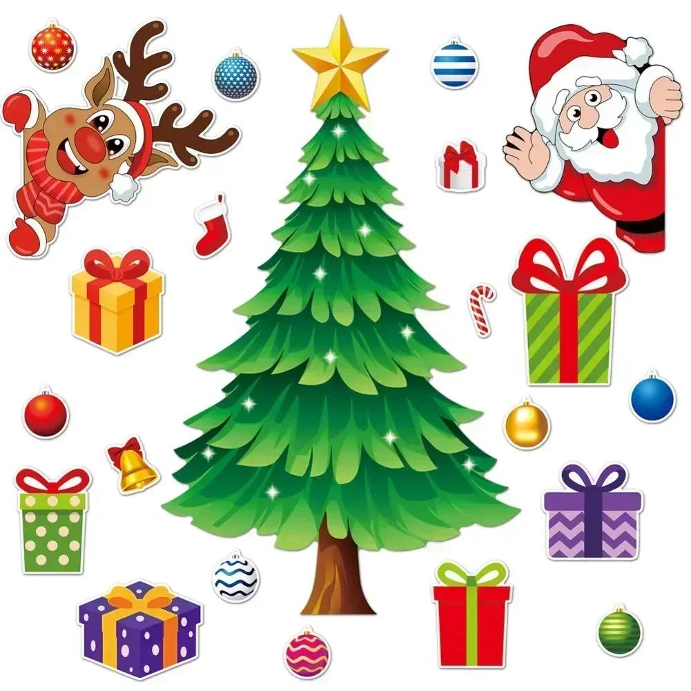 Holiday Ornaments Fridge Magnets Enhance Holiday Decor Santa Claus Decor Ready-to-Present Option Versatile Holiday Decor
