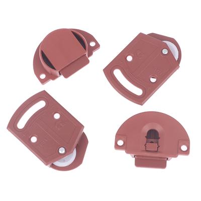 2 Paar Vintage-Stil ABS-Rad Einzelrolle Möbel Schiebetür Rollenset Perfekt für Schrank & Schrank