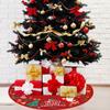 90CM Santa Claus Xmas Tree Bottom Decorative Snowman Elk Xmas Tree Carpet  New Year
