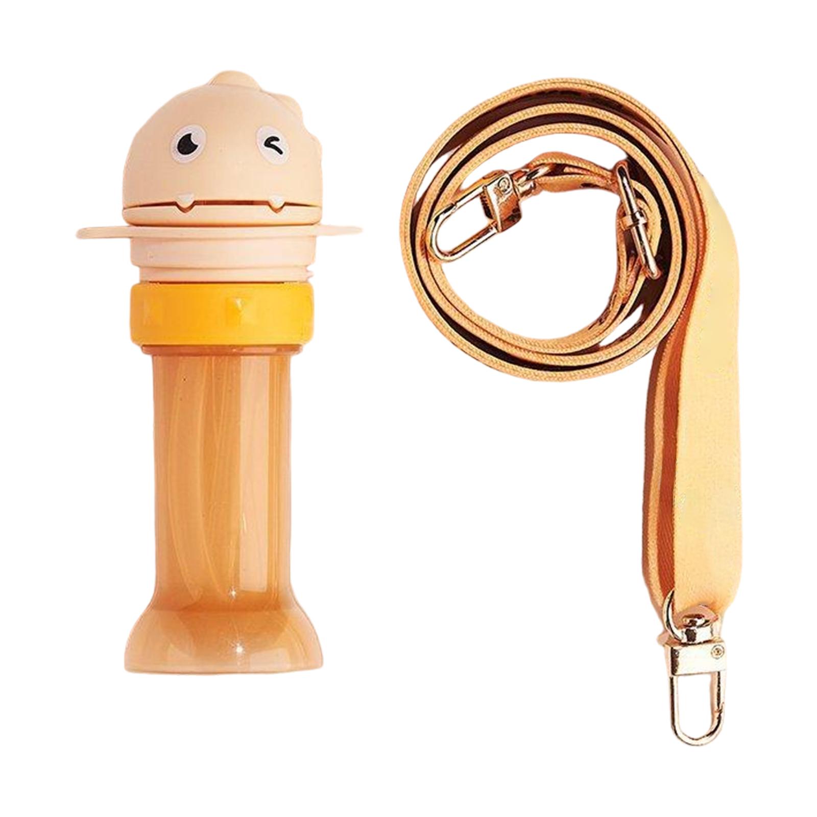 

Portable Dog Water Bottle with Leak Proof Lid and Detachable Strap for Outdoor Walking Travel Hiking Use One Size жовтий