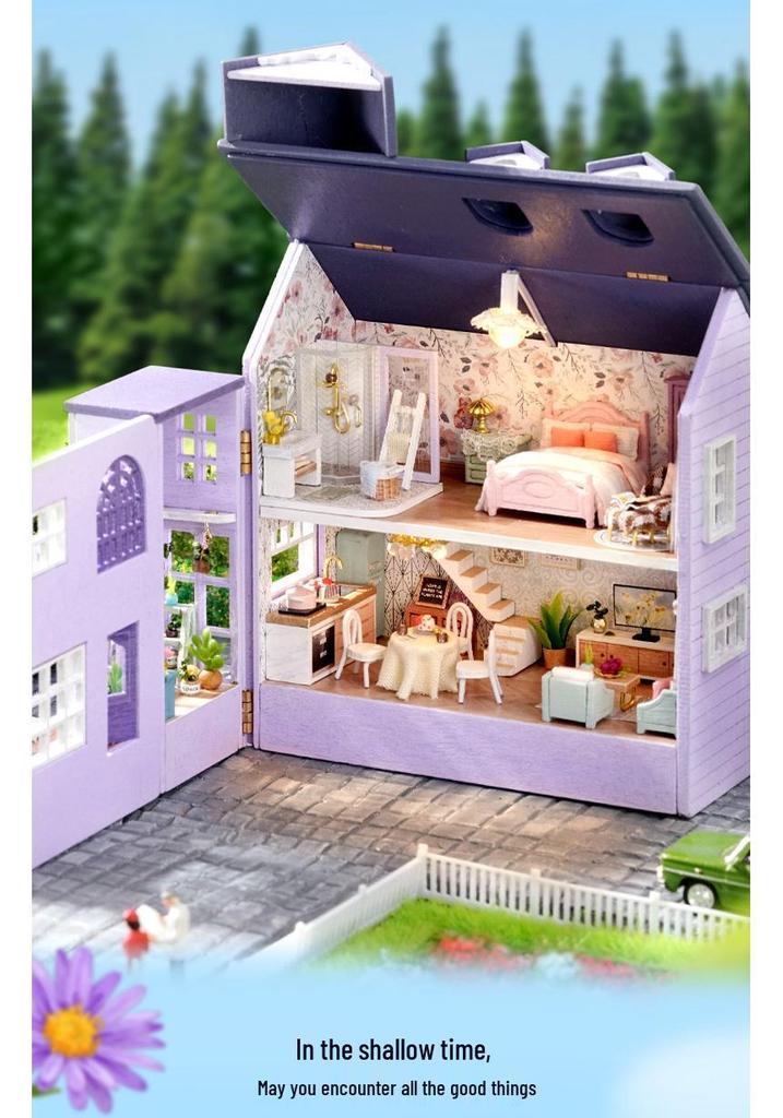 Handmade Mini Manor DIY Kit: Creative Fun House Toy for Kids