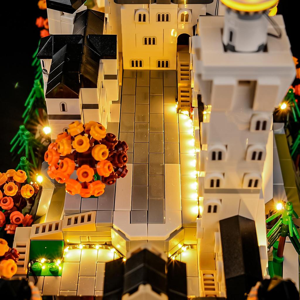 YB Neuschwanstein Castle LED Lighting Kit for Lego 21063 Model Blocks