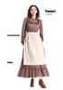 Prairie Colony Viktorianisches Blumenkleid – Halloween-Pionierkostüm