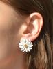Dana Burton Daisy Flower Stud Earrings
