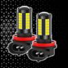 2PCS H11/H8 LED Fog Light Bulbs, Car LED Fog Lamp 12V 6500K Anti-fog 360 Degree Bright Headlights 5730-33SMD Power LED Bulbs Universal for Car,