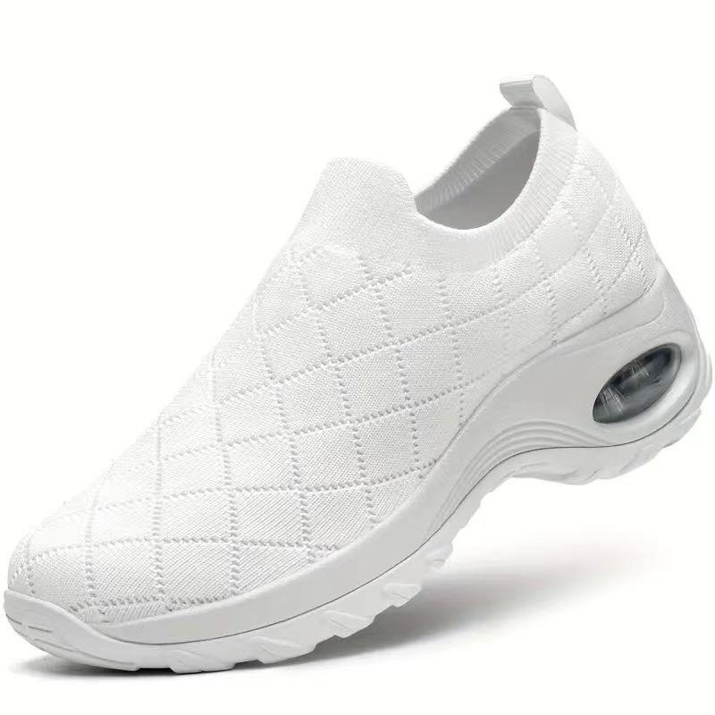Women's shoes 2025 new simple, fashionable and comfortable shoes, one-pedal socks, multi-color casual shoes for women