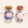 Kawaii Shiba Inu Dog Belly Sticker Soft Belly Sensory Decals Squeeze 3D Stickers Scrapbookingmobile Phone Decoration Stickers
