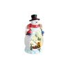 Christmas Resin Music Box Ornament with Glowing Light for Holiday Table Decor