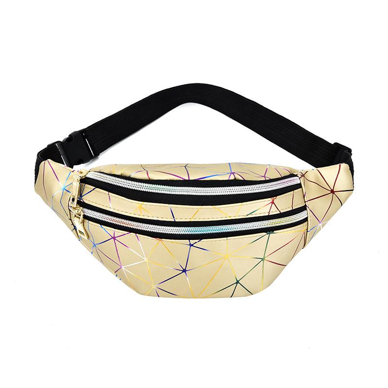 

Women s Multifunctional Laser PU Waist & Crossbody Bag - New Fashion Diamond Pattern for Outdoor Sports & Running